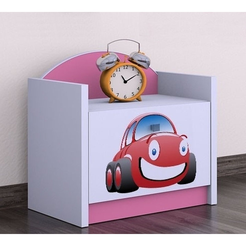 Devon Nightstand, Pink