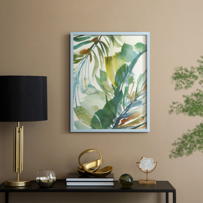 «Paradise Memory II», reproduction encadrée - bois massif