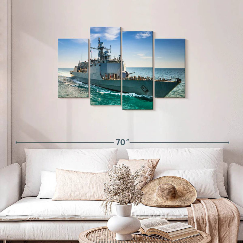 Mait Naval Ship, 27" H x 43" W