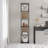 5-Shelf Slim Display Bookcase with Cross Metal Frame-279058419