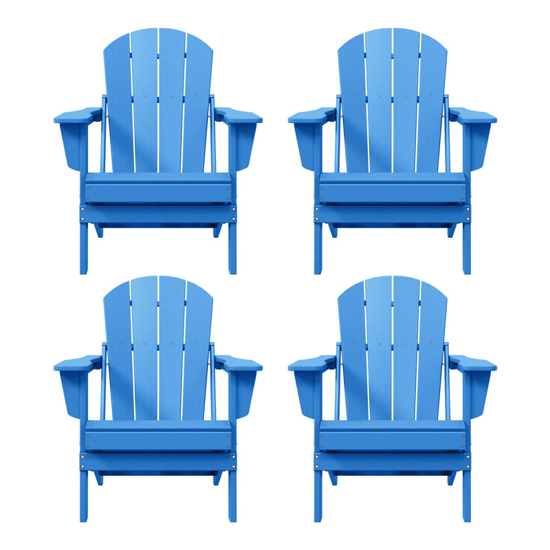 Chaise Adirondack pliante Laguna HDPE, Bleu pacifique