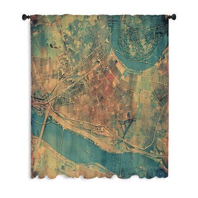 Mahalah Sheer Curtain Single Panel