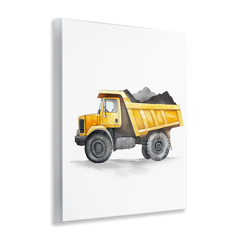Camion de travail sur camion à benne basculante, conception par Christine Simpson Art