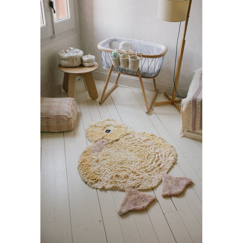 Washable Animal Cotton Rug Ducky
