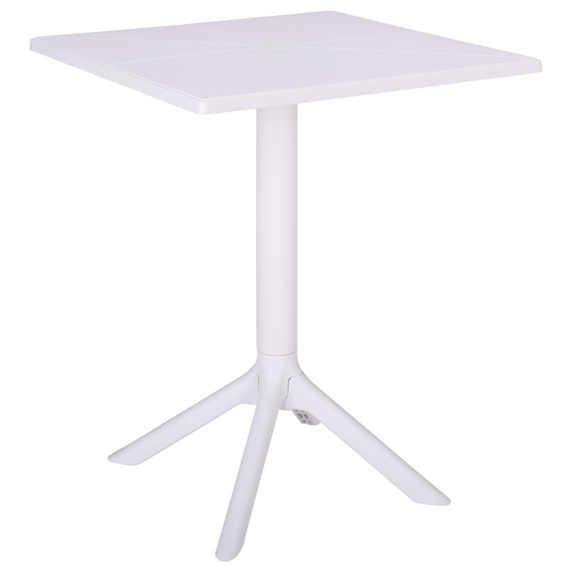 Azalaya Square Bistro Table, White