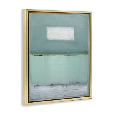 Cadre flottant azur bleu dégradé, design par Caroline Gold
