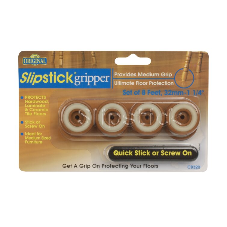 Slipstick 1 GorillaPads Round Furniture Gripper Pads - 16 ct