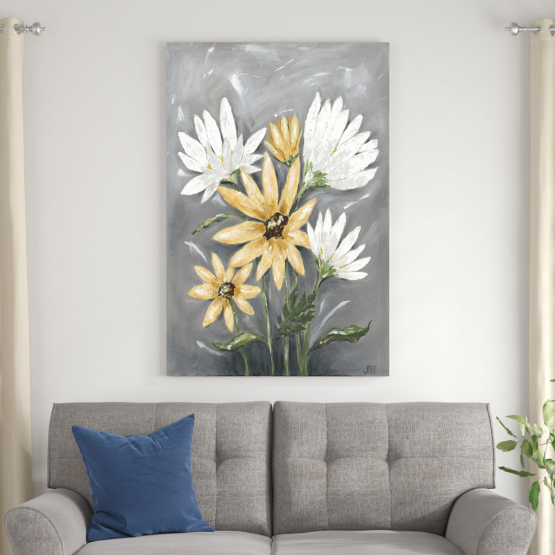 Summer Daisies I, H 48 po x l 32 po x P 1,25 po