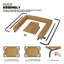 Lit pour chien surélevé avec coussins Cooler-2109079863-2109079864