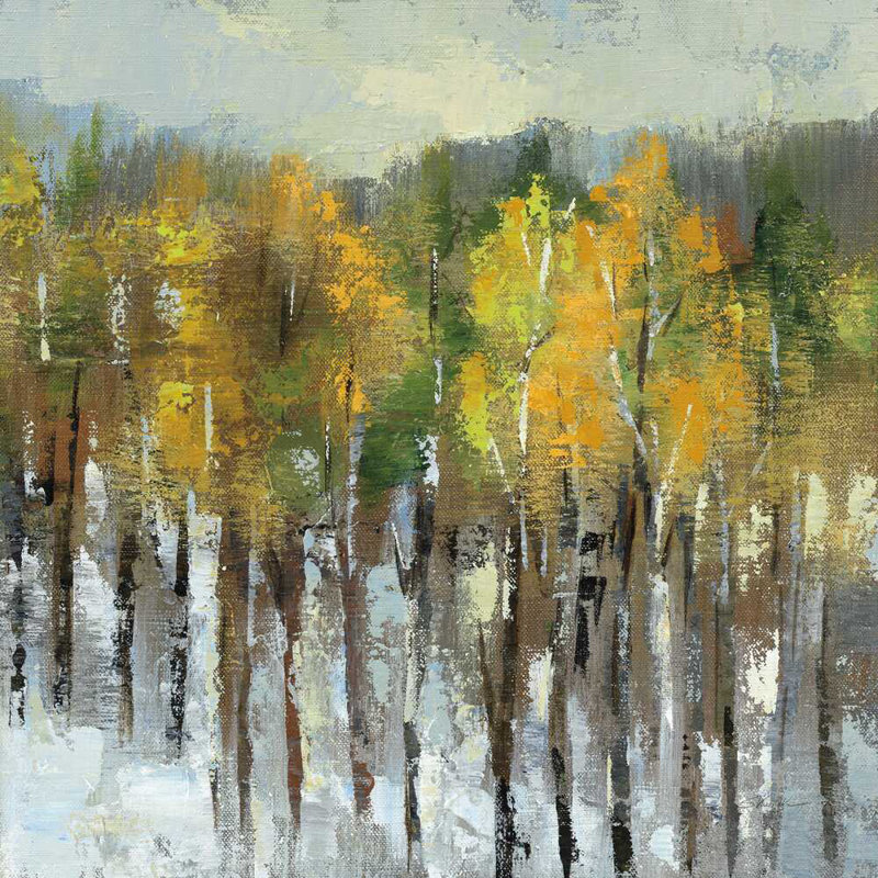Paysage de janvier, H 12 po x l 12 po x P 1,25 po