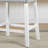 Morovo Set Of 2 Velvet Counter Height Stools With Tufted Saddle Seats-Wash Finish-1985864058