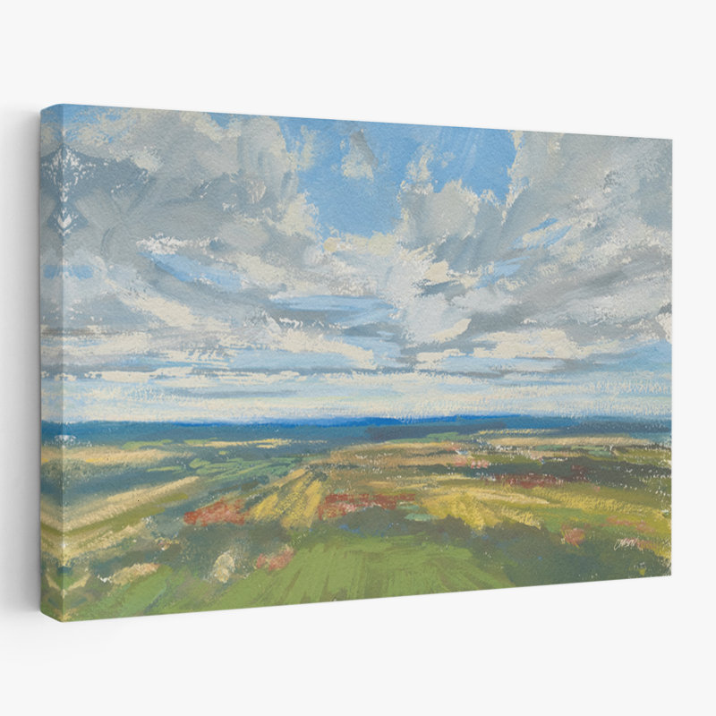Arial and Clouds Sweeping Views Art, H 16 po x l 24 po
