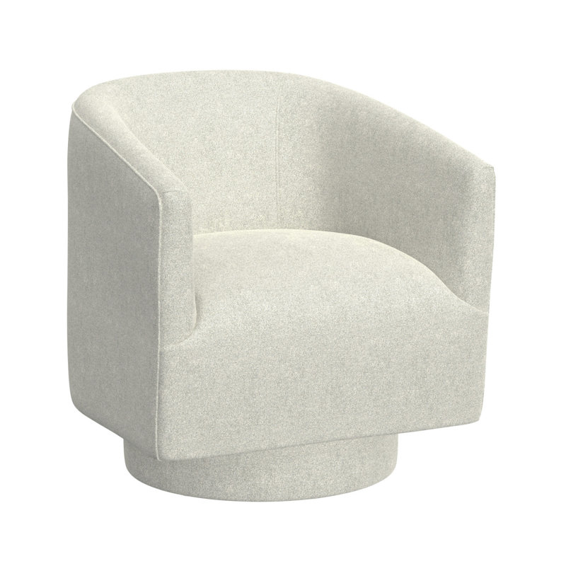 White Swivel Accent Chair, White