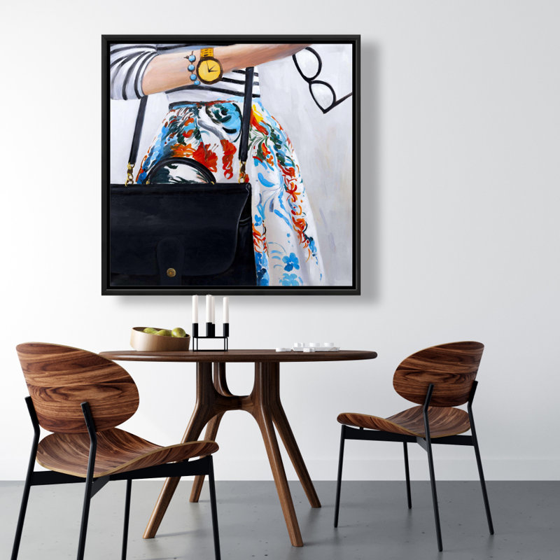 «Fashionable Woman With Glasses» sur toile