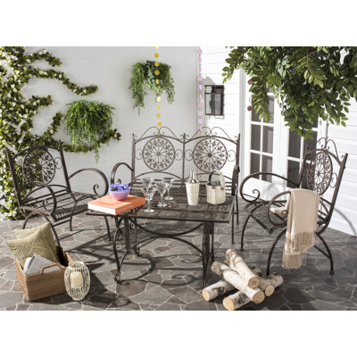 Pafford Ornate Iron Conversation Set