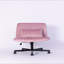 Fauteuil de bureau Velvet Criss Cross sans accoudoirs avec roulettes - polyvalent pour le bureau personnel, la méditation et le maquillage