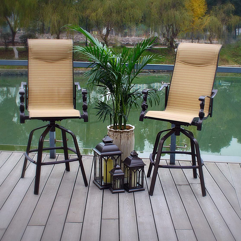 Powder Coated Aluminum Outdoor Stool