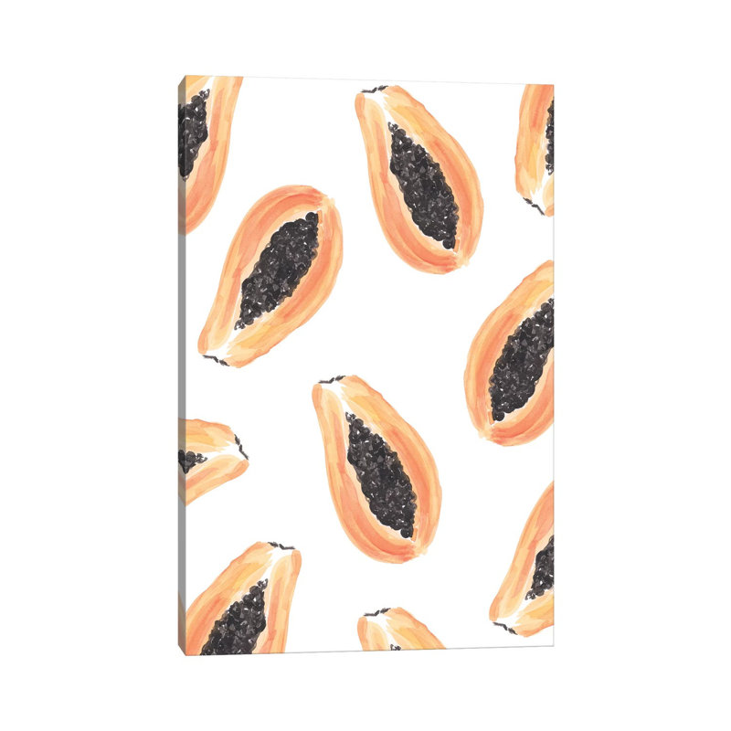 Papayas by Sabina Fenn - No Frame Gallery-Wrapped Canvas Giclée on Canvas, 101.6cm H x 66.04cm W