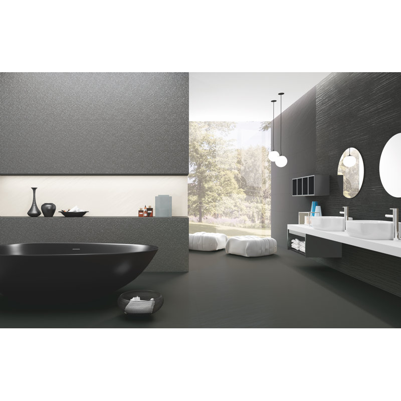 11" x 39" Ceramic Tile, Gray