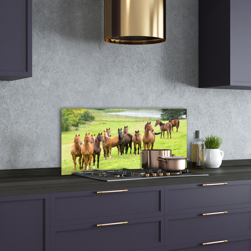 Ligonier 50cm W x 100cm L Glass Peel and Stick Panel
