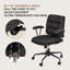 Chaise de travail en mélange de polyester Remaya-1455020128