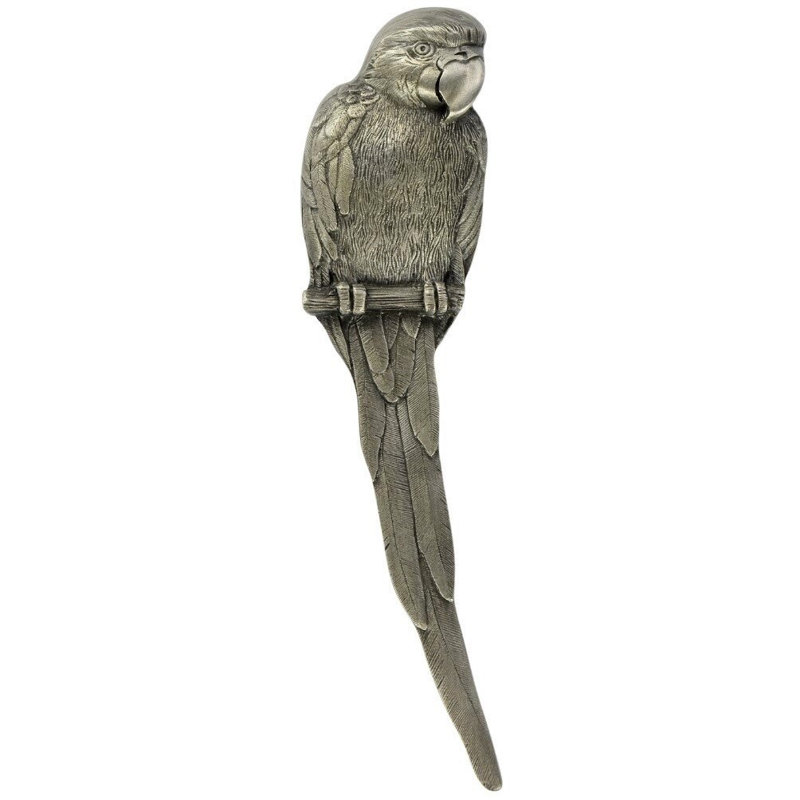 Tropical Novelty Pull, Antique Pewter, Left
