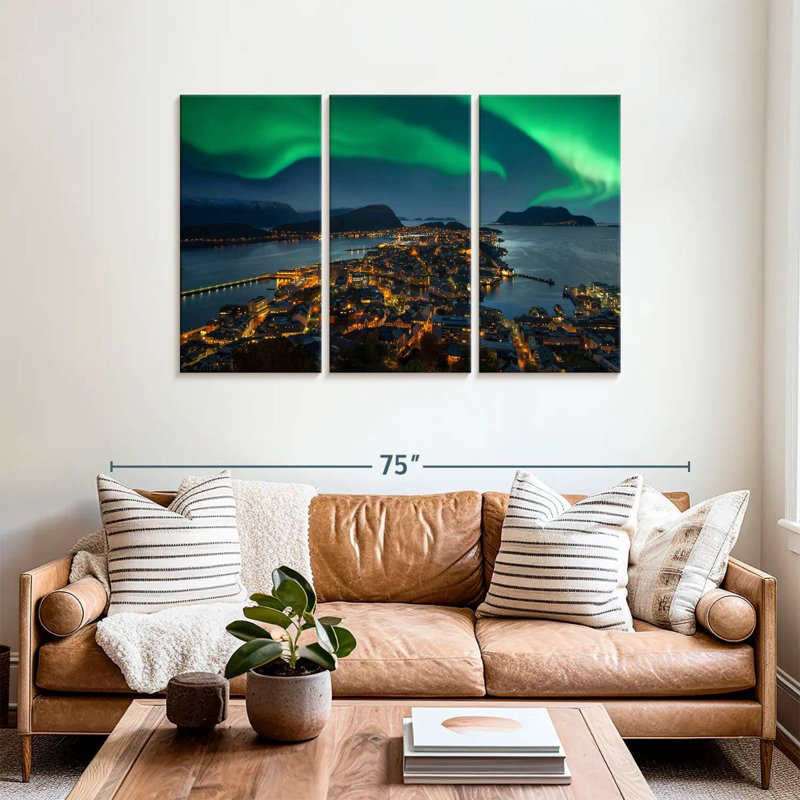 Gillard Alesund Aurora Borealis, H 36 po x l 57 po