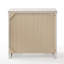 Table de chevet blanche ultra brillante 3 pour la chambre à coucher - doublée de feutre, table de chevet Space Design