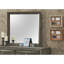 Miroir mural contemporain gris pour tous les emplacements - H 39 po x l 35 po x P 1 po, aucun assemblage requis, illumine et agrandit l'espace, entretenu sans effort dans un état remarquable