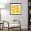 «Bold Vintage Geometric Sunshine Yellow» par The Creative Bunch Studio, reproduction d'art encadrée-372587868-372587859
