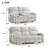 2- Piece Modern Comfortable And Overstuffed Manual Reclining Living Room Set With Center Console
