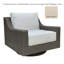 Chaise berçante pivotante pour l'extérieur Nautilus - Tissu sable