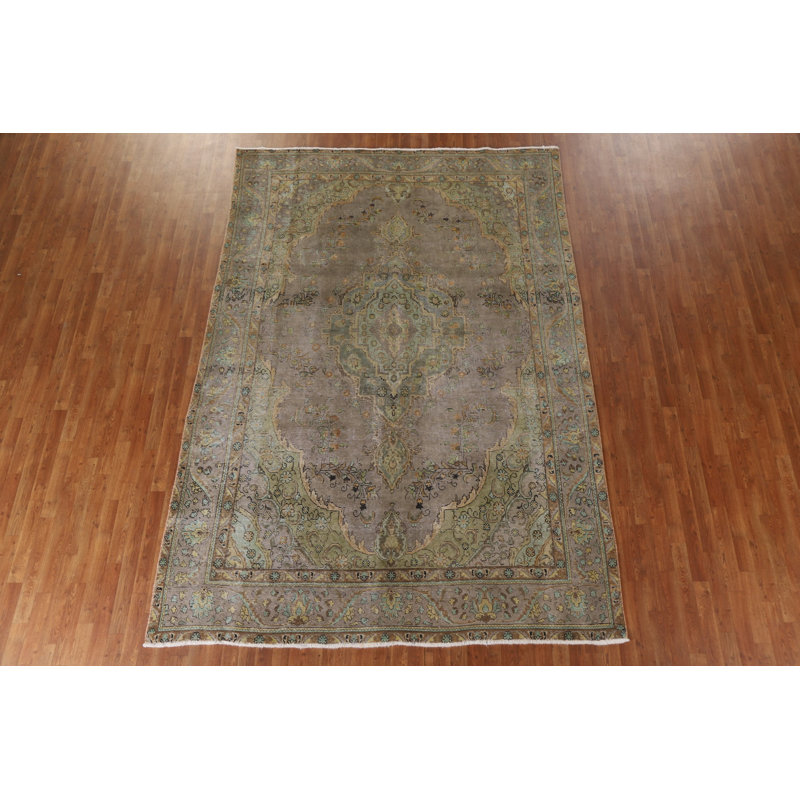 Tapis noué à la main surteint Tabriz 8 x 11