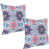 Blue and Red Floral
