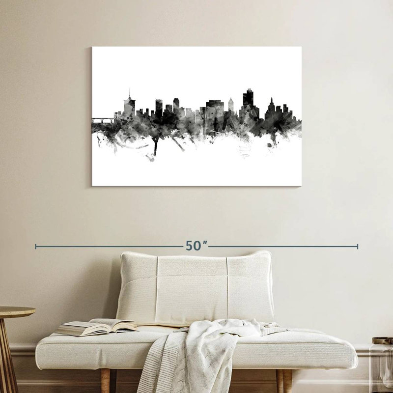 Nicci Tulsa Oklahoma Skyline IV, 26" H x 39" W