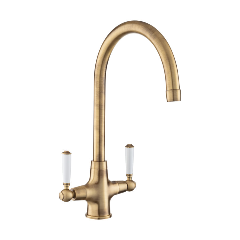 Rangemaster Aquaclassic Kitchen Faucet, Antique Brass