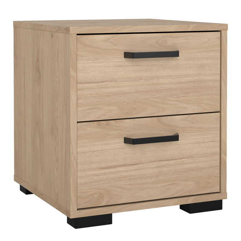 Sumehra 40.2cm W Manufactured Wood Bedside Table, Brown