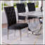 Ensemble de 2 chaises de salle à manger rembourrées Modern Velvet-1474911429