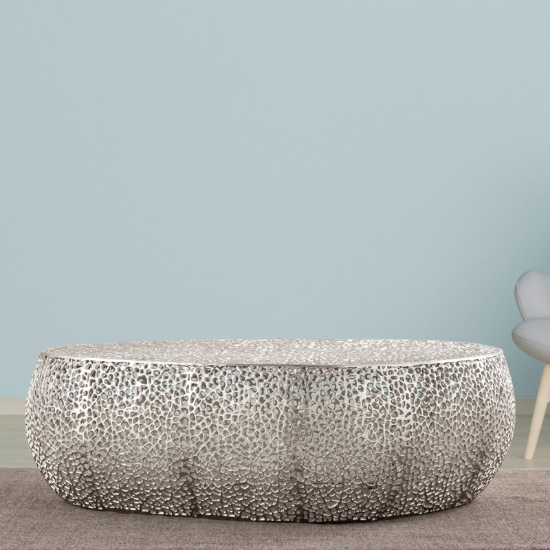 Cindie Coffee Table, Silver