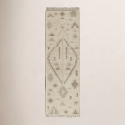 Arlan Natural Hand-Woven Geometric Rug