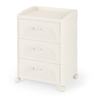 2 Drawer Storage Bins Cabinet On Wheels by Latitude Run