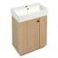 Meuble-lavabo 21,6 po avec lavabo en céramique-157059469