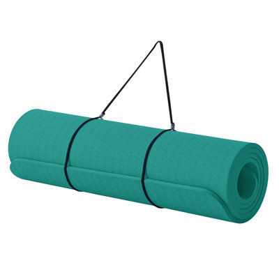 Premium 10mm Thick TPE Yoga & Pilates Mat, 183x61cm Eco Friendly Non Slip Gym Exercise Mat