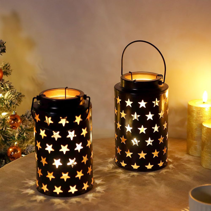 12'' H Metal Lantern