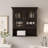 Cardonas Removable Over-The-Toilet Bathroom Wall Cabinet with Glass Doors, Adjustable Shelf & Open Storage-565280571
