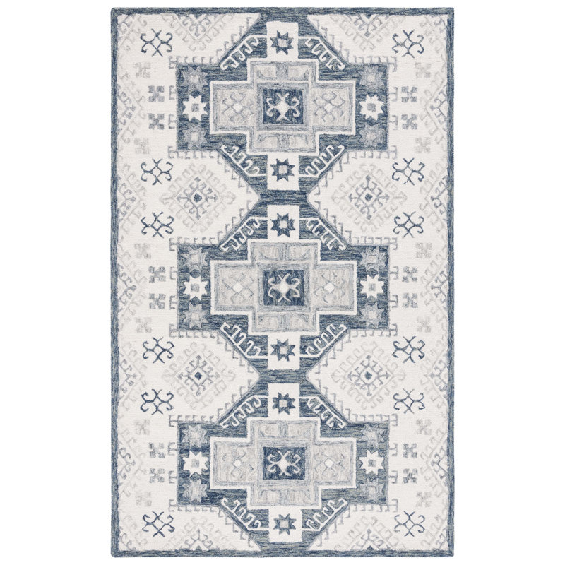 Tapis ivoire / gris foncé Metro 479, Rectangle de 5 pi x 8 pi