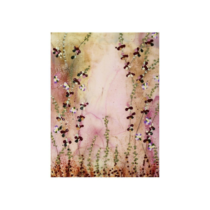 Fanciful Print by Mary Farmer, Image Brush Gel, 48" H x 36" W x 1.5" D