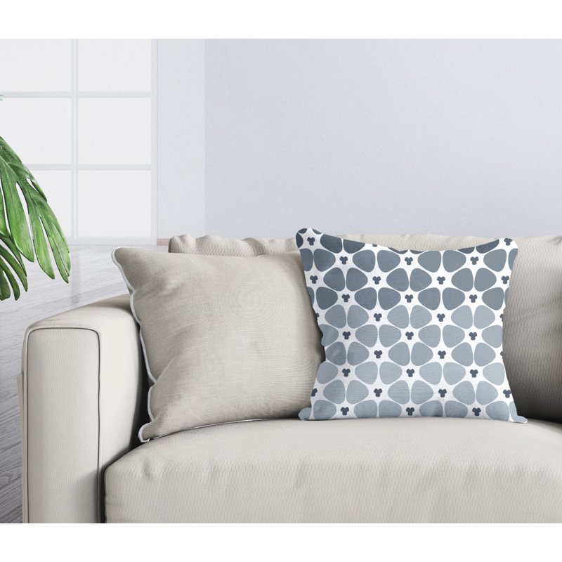 Housse et insert de coussin d'extérieur carré Shani, L 17 po x H 17 po, H 15 po x l 15 po