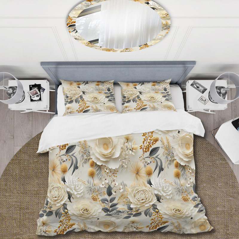 Ensemble de housse de couette Ethereal Serenity, Housse de couette pour très grand lit et 2 très