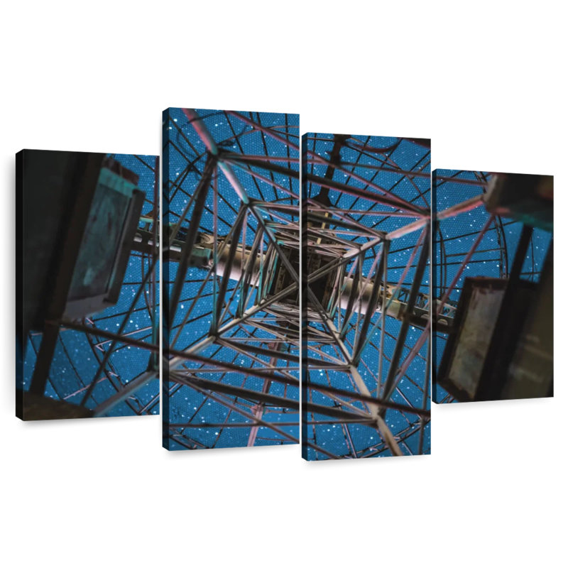 Lilie Under A Radio Telescope Antenna, 27" H x 43" W